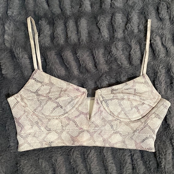 By The Way Lhiea Python Bustier Top in Python - Picture 5 of 11